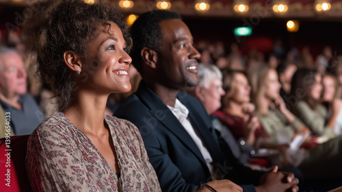 Broadway-style theater show with engaged audience enjoyment