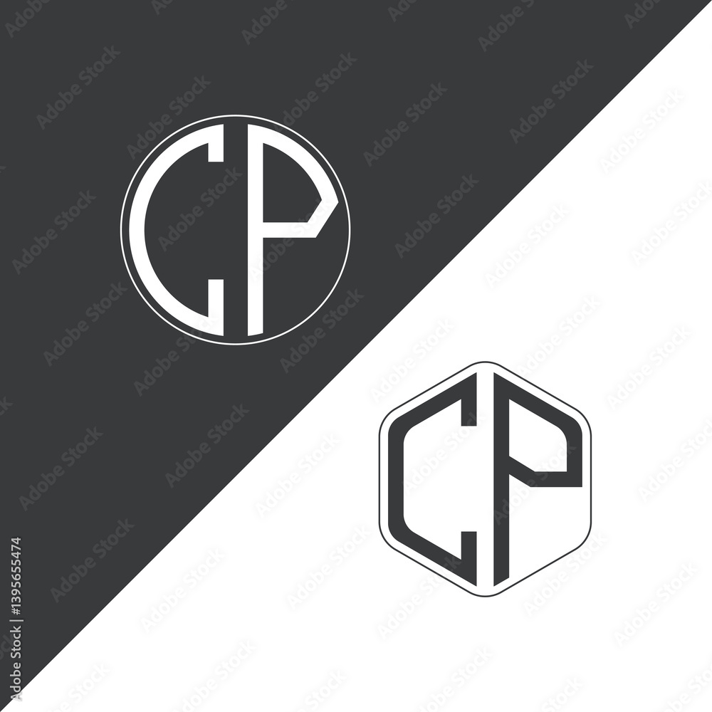 initial monogram logo With Circle and Polygon shape creative logo design.
initial monogram logo With Circle and Polygon shape creative logo design.