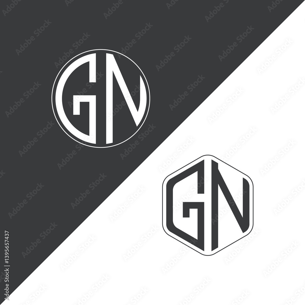 initial monogram logo With Circle and Polygon shape creative logo design.
initial monogram logo With Circle and Polygon shape creative logo design.