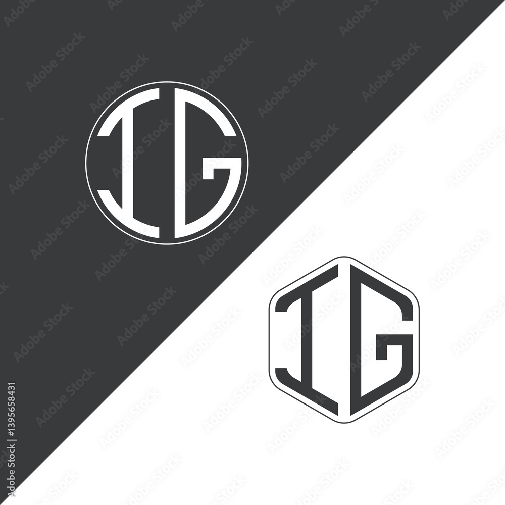 initial monogram logo With Circle and Polygon shape creative logo design.
initial monogram logo With Circle and Polygon shape creative logo design.