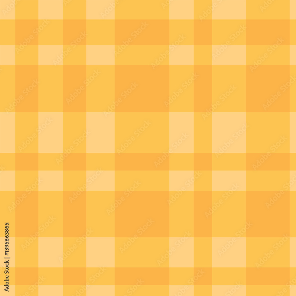 Seamless yellow plaid pattern resembling a picnic blanket, perfect for cheerful summer designs. Seamless yellow plaid pattern resembling a picnic blanket, perfect for cheerful summer designs.