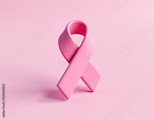 Obraz na płótnie Pink Ribbon Symbol for Breast Cancer Awareness w salonie