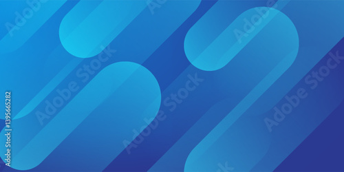 Abstract blue background with diagonal lines. Dynamic shapes composition. Vector illustration