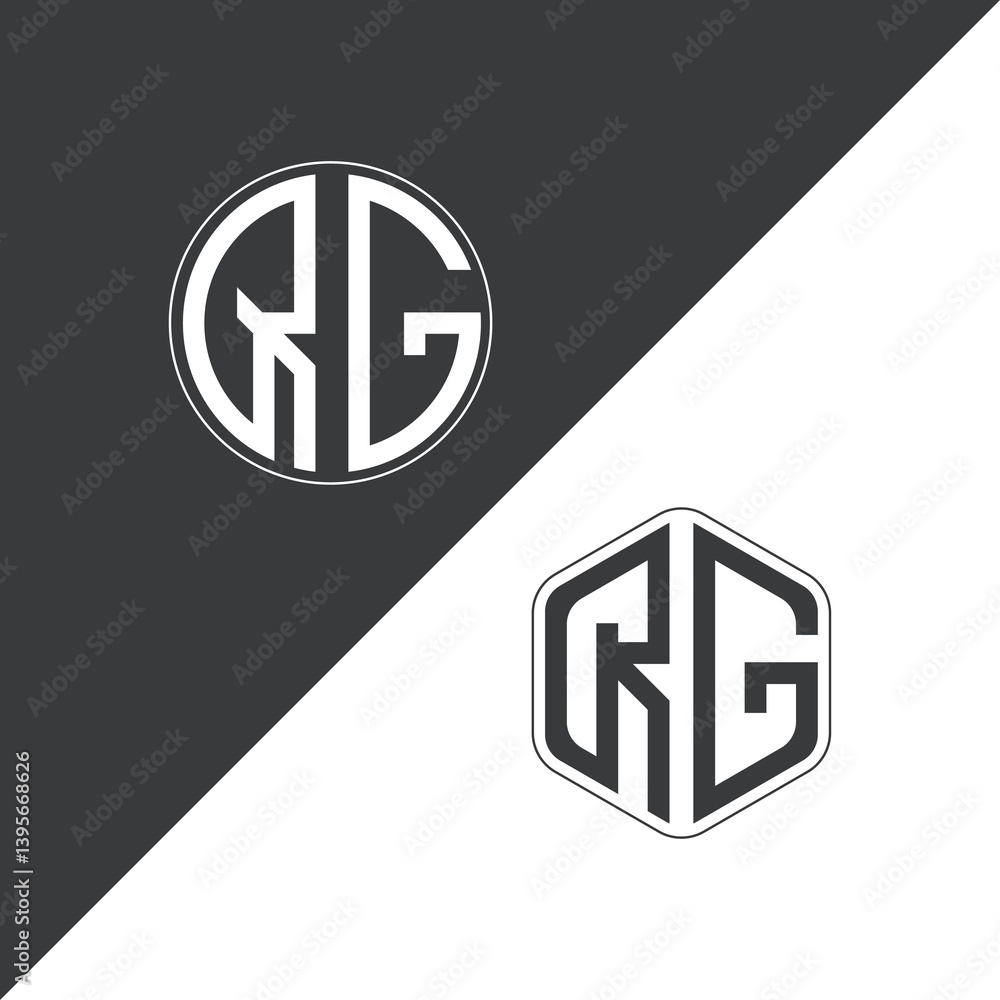 initial monogram logo With Circle and Polygon shape creative logo design.
initial monogram logo With Circle and Polygon shape creative logo design.