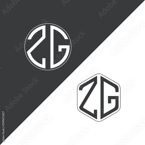 Free Download initial monogram logo With Circle and Polygon shape creative logo design.
 - GFXLoad