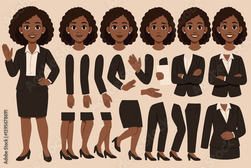 Versatile character set for professional animation and design projects