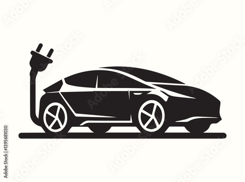  Silhouette of an Electric Vehicle