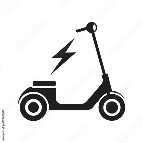 Electric scooter icon