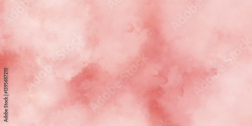 Captivating smoky abstract painting of swirling bright red and deep crimson patterns

