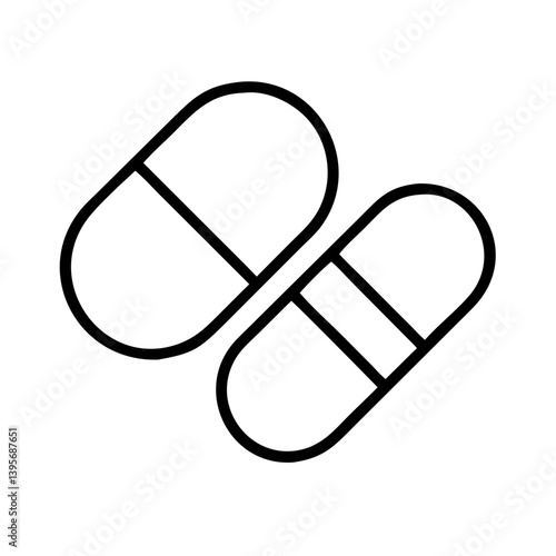 Pills capsules medicine healthcare pharmacy medication drugs treatment vector icon