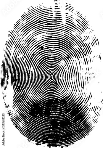 fingerprint texture background on isolated background. Vector illustration.