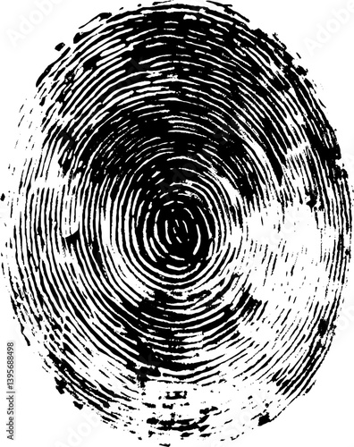 Human fingerprints. Biomimetic fingermark. Authentication logo ideas.