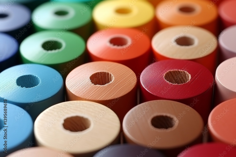 Vibrant colored pencils arranged in a circular pattern on a bright surface with soft shadows Vibrant colored pencils arranged in a circular pattern on a bright surface with soft shadows