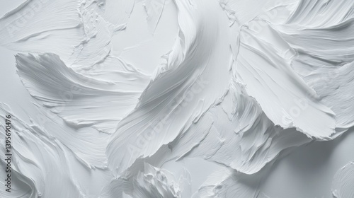 Wallpaper Mural Abstract White Texture Background with Flowing Paint Strokes Torontodigital.ca