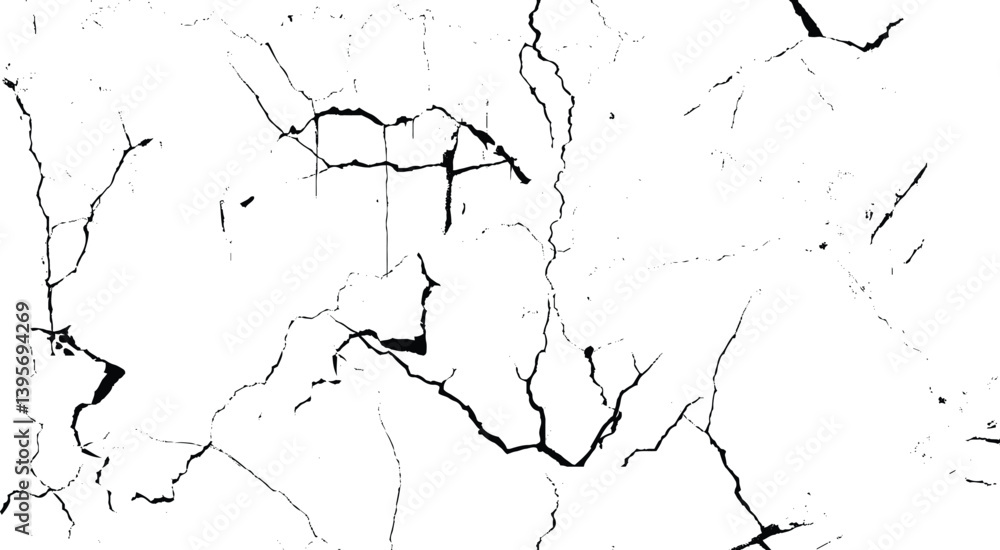 Naklejka premium Rough, scratch, splatter grunge pattern design brush strokes. Overlay texture. Faded black-white dyed paper texture. Sketch grunge design.