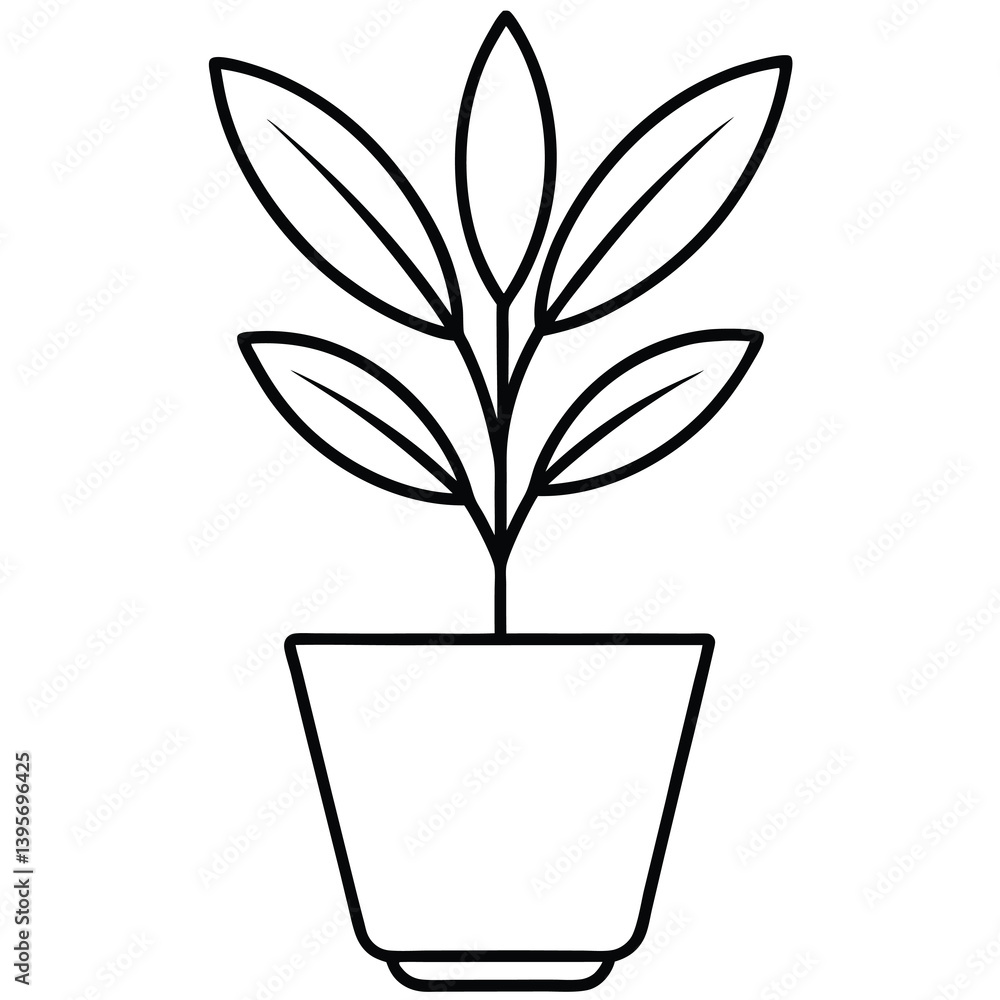vector illustration of a plant