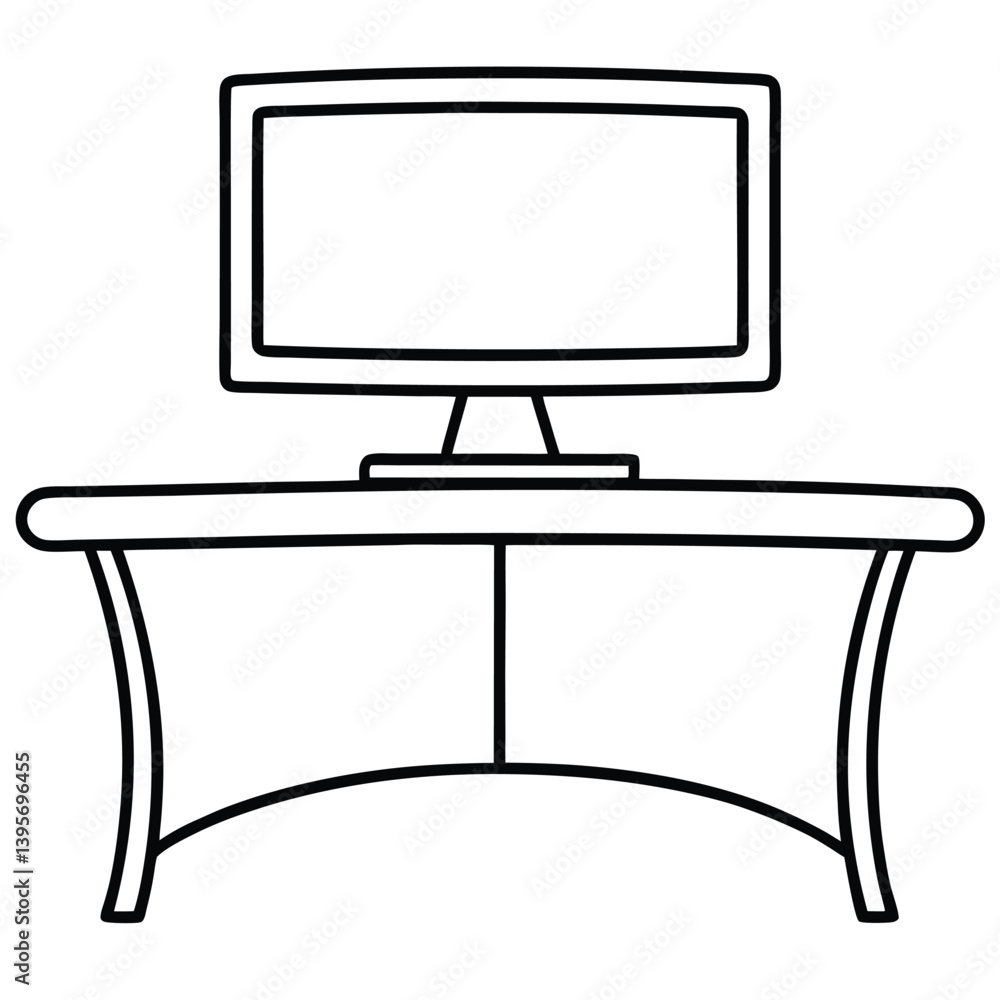 vector computer monitor