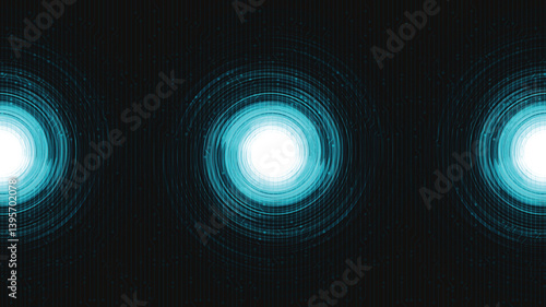 Circle Light Electronic on Blue Technology Background,comic and Motion concept design,vector.