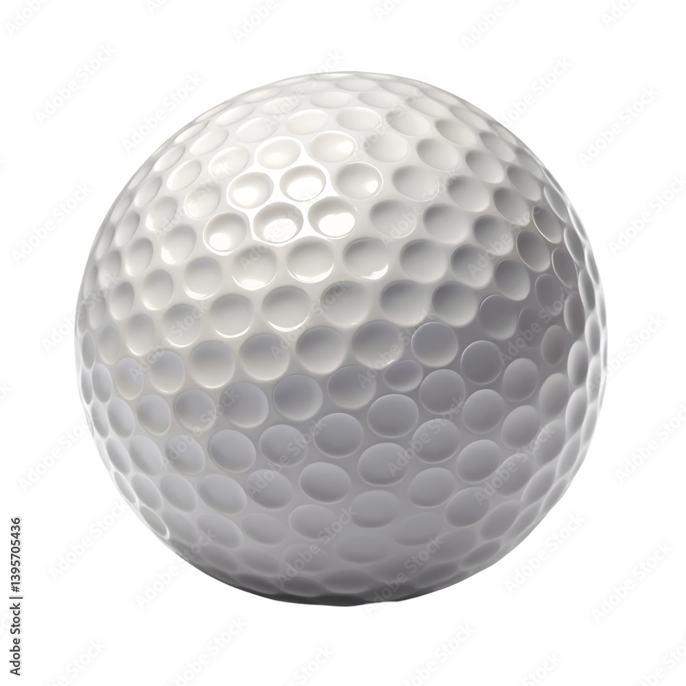 White golf ball isolated on transparent background
White golf ball isolated on transparent background