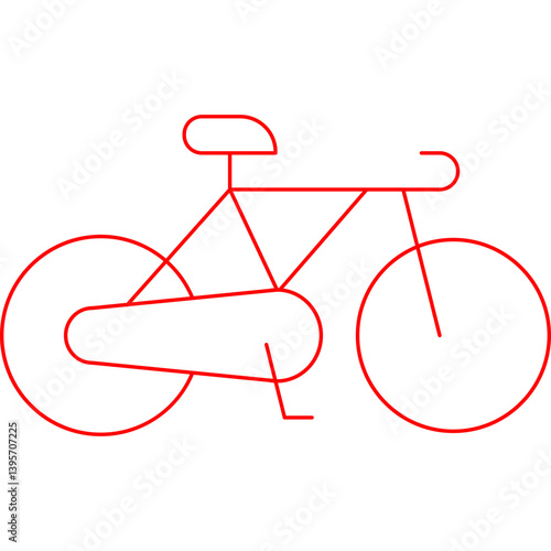 Cycling single vector illustration icon