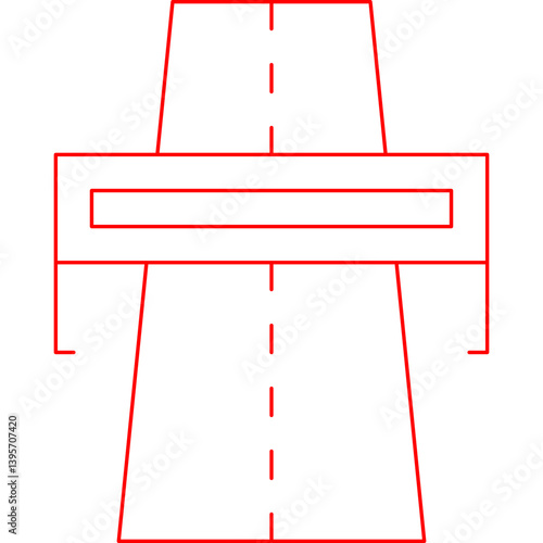 Highway single vector illustration icon