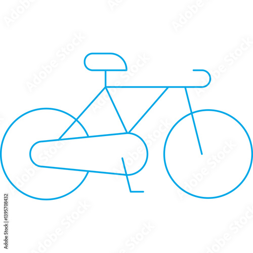 Cycling single vector illustration icon