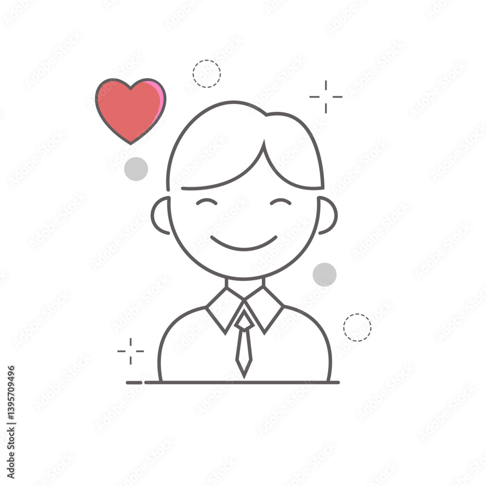 Groom vector stock icon illustration Groom vector stock icon illustration