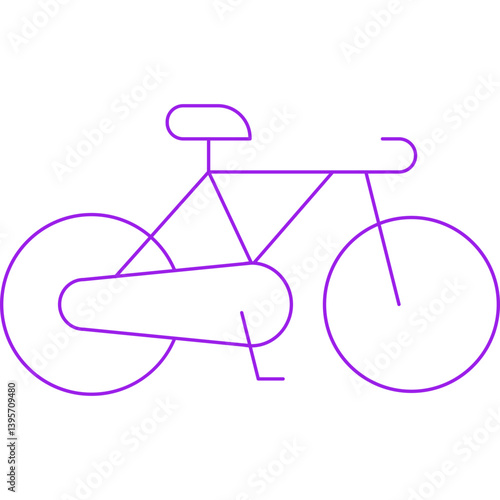 Cycling single vector illustration icon