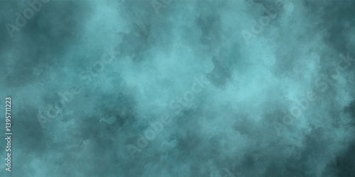 A delicate fusion of impressionistic textures and mellow sky-like colors

