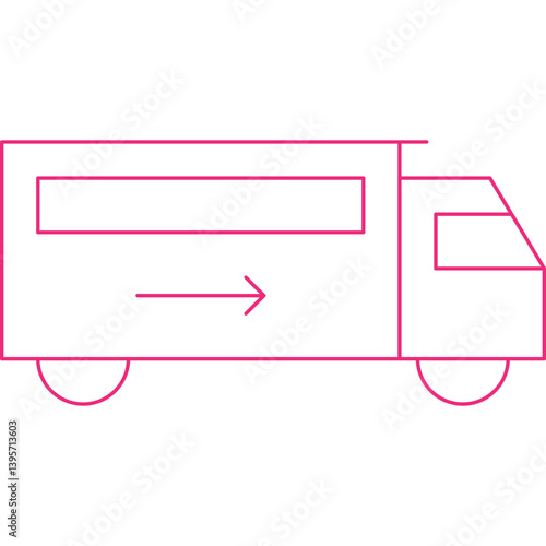 Van single vector illustration icon