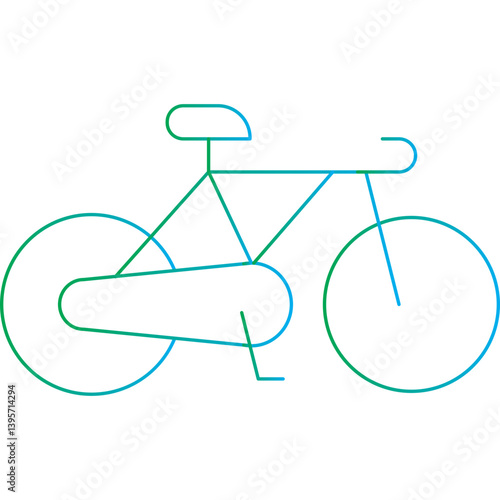 Cycling single vector illustration icon
