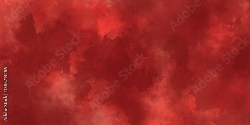 Expressive abstract painting showcasing a vivid fiery red color palette with smoky undertones


