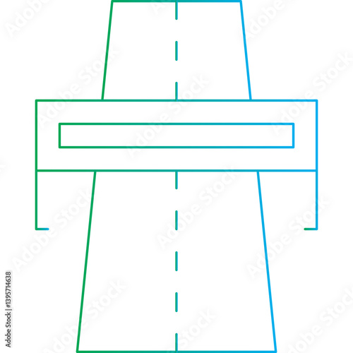 Highway single vector illustration icon
