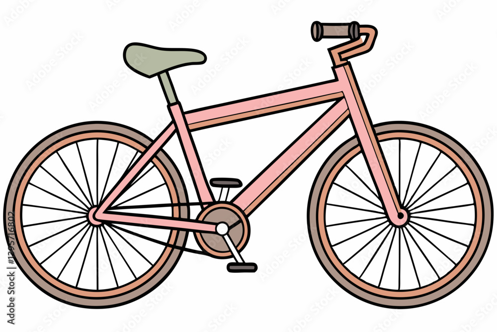 Obraz premium bicycle isolated on white background