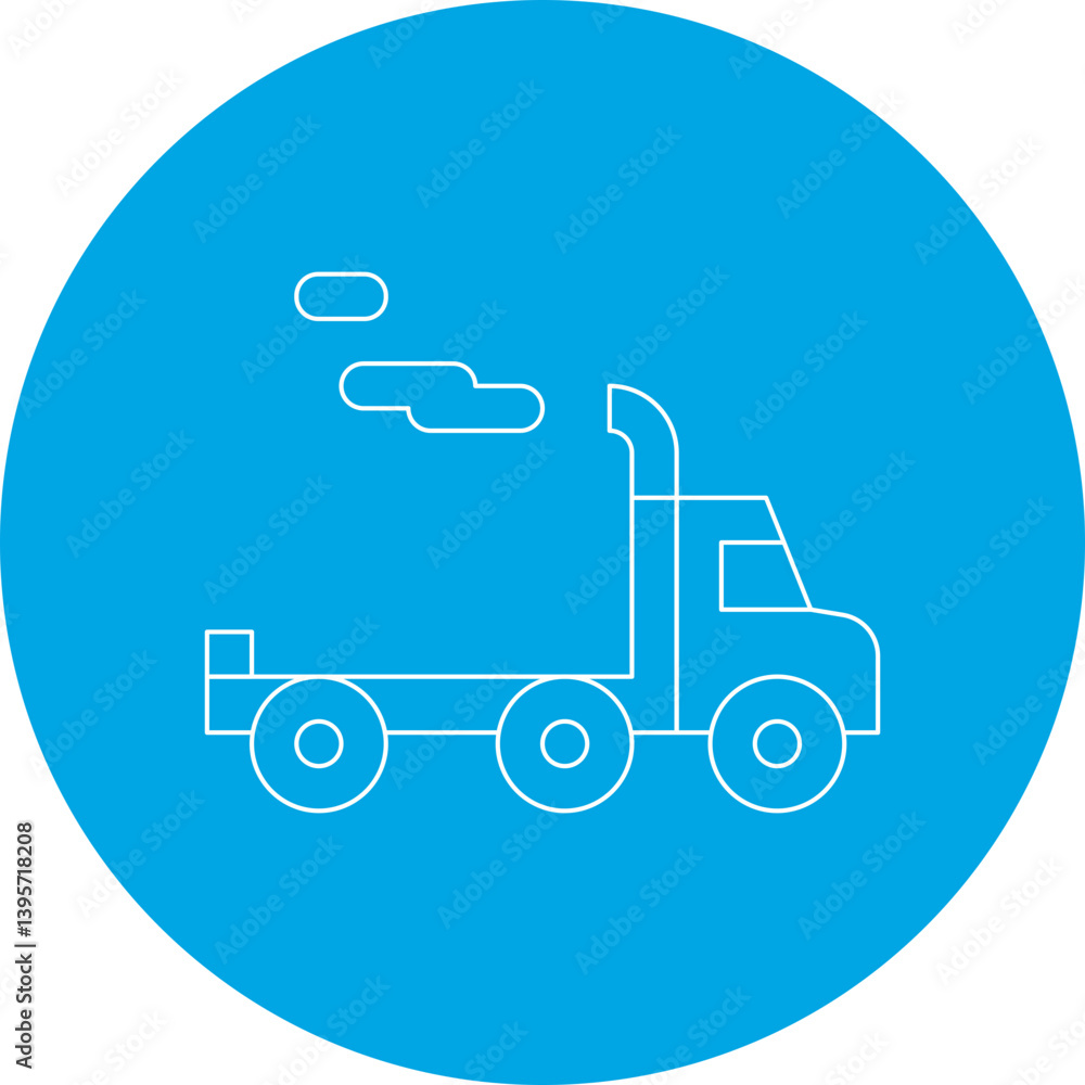 Trailer single vector illustration icon Trailer single vector illustration icon