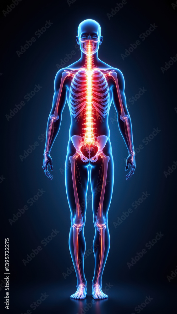 Medical illustration showing the human nervous system with a focus on VNS, Vagus Nerve Stimulation. Medical illustration showing the human nervous system with a focus on VNS, Vagus Nerve Stimulation.