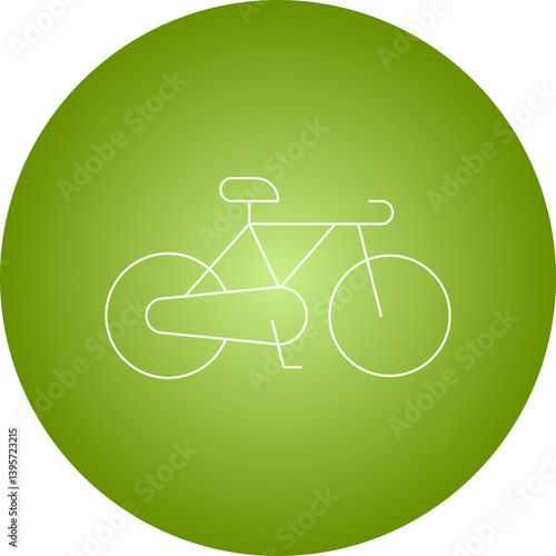 Cycling single vector illustration icon