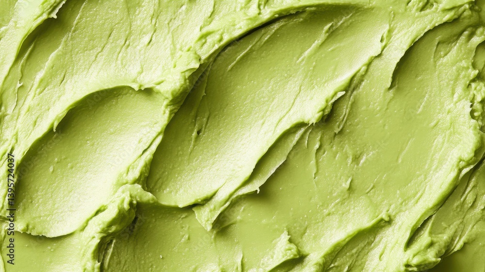 Fototapeta premium Close-up of guacamole texture with smooth consistency