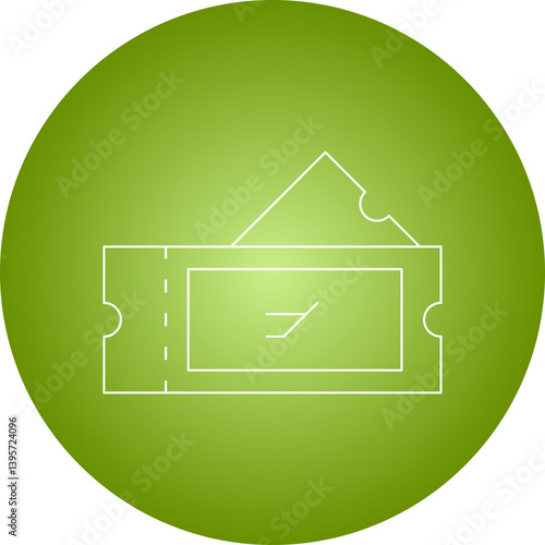 Plane Tickets single vector illustration icon