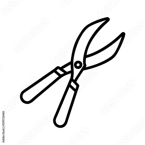 Find garden shears heavy duty tool for pruning plants and trimming hedges icon