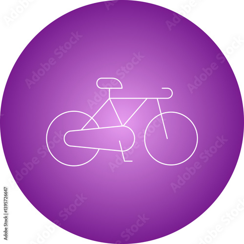 Cycling single vector illustration icon