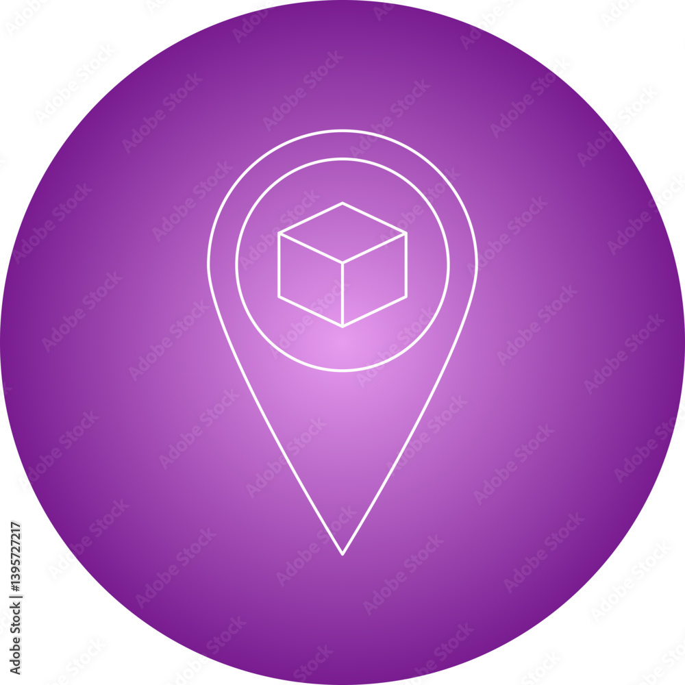 Shipping Location single vector illustration icon Shipping Location single vector illustration icon
