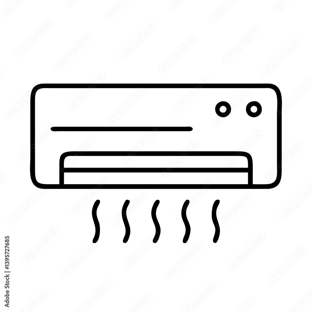 Air conditioner ac unit cooling system climate control appliance home appliance icon Air conditioner ac unit cooling system climate control appliance home appliance icon