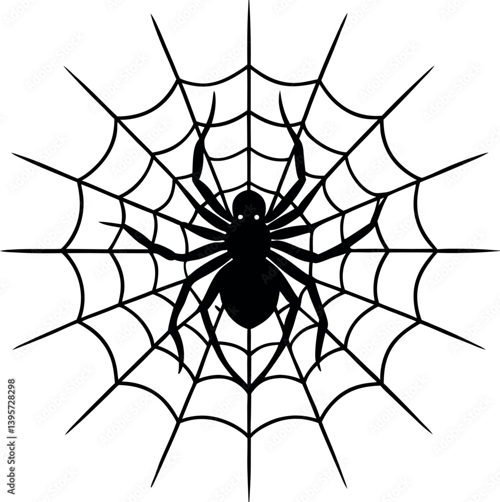 Obraz premium spider and web