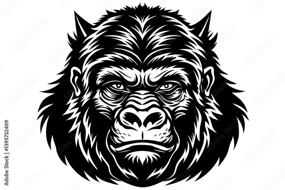 Fototapeta premium Adorable wild animal head illustrations in a cute and cartoon-style design. Features charming faces of lions, tigers, bears, foxes, and other wildlife animals. Perfect for children's designs,
