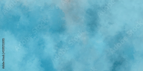 The dreamy composition of light and airy hues with delicate gradients of blue

