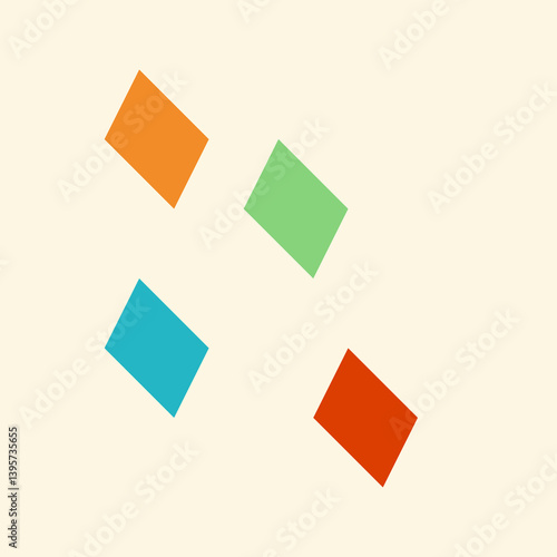 Free Download set of colored paper sheetsght yellow backround - GFXLoad