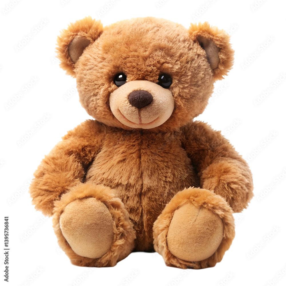 Obraz premium Brown teddy bear isolated on transparent background