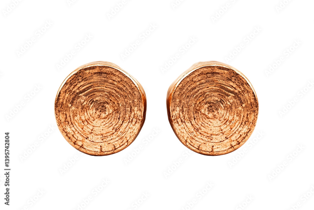 Fototapeta premium Insulated copper cable with exposed ends.