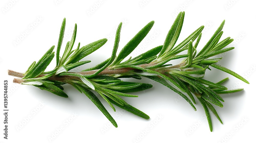 Fototapeta premium Natural rosemary branch isolated for design elements